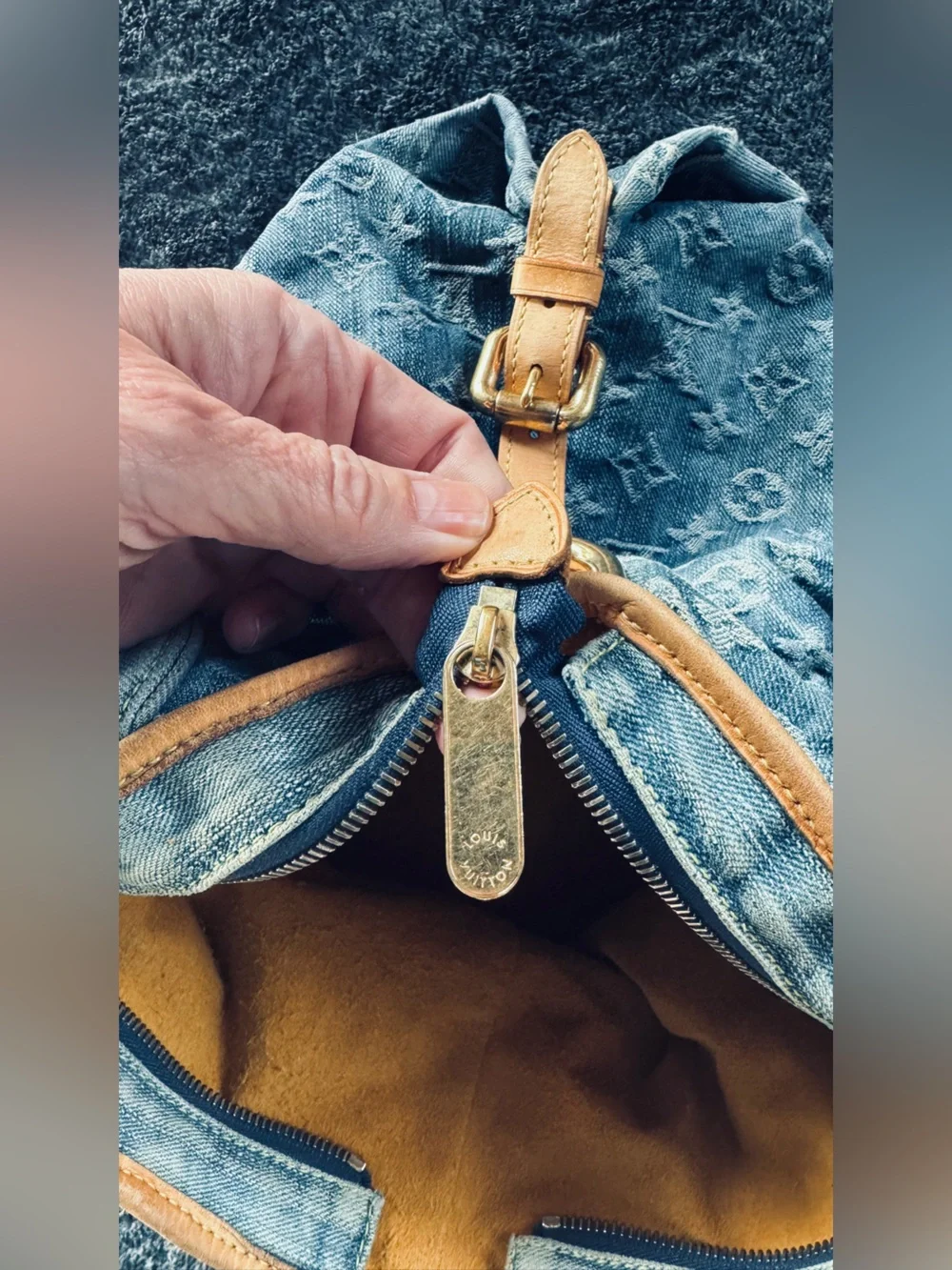 Louis Vuitton Monogram Denim Neo Cabby MM